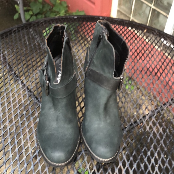 MATISSE Harney Harness black Leather Moto Ankle Boots - Picture 3 of 9